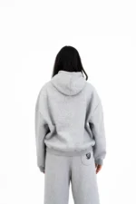 GRAY BASIC HOODIE - Image 3