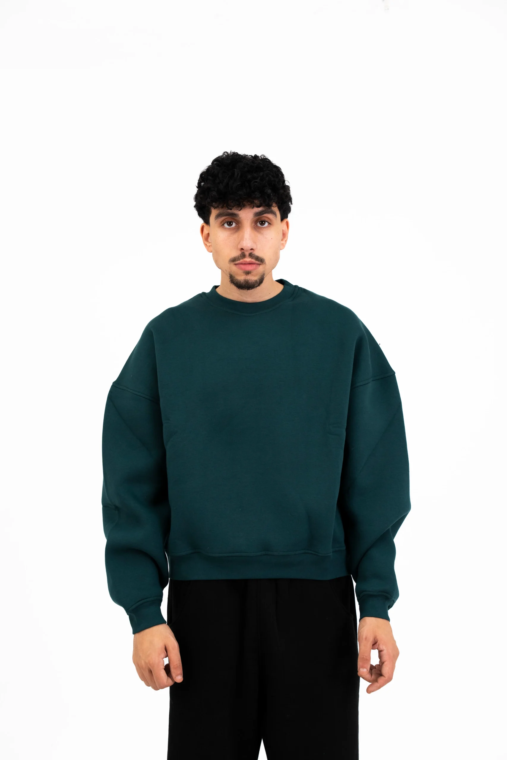 DSC05700 TEAL BASIC CREWNECK - Image 1