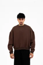 BROWN BASIC CREWNECK